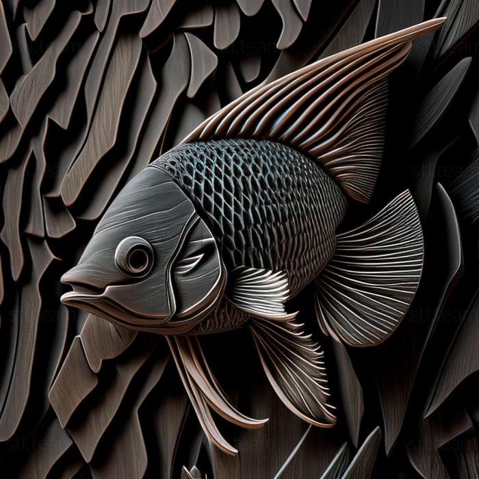 3D модель Цихлид рыба колибри (STL)